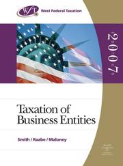 Front cover of West Federal Taxation 2007 by James E. Smith