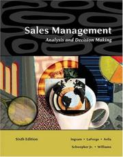 Cover of Sales management by Thomas N. Ingram