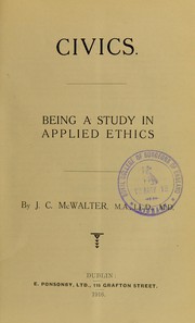 Cover of Civics by James Charles McWalter