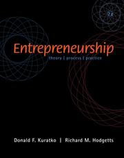Cover of Entrepreneurship (with InfoTrac ) by Donald F. Kuratko