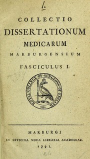 Front cover of Collectio dissertationum medicarum Marburgensium by Philipps-Universität Marburg