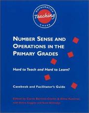 Front cover of Number sense and operations in the primary grades by Carne S. Barnett