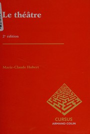 Cover of Le théâtre by Marie-Claude Hubert