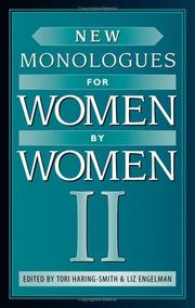 Cover of New monologues for women by women II by Tori Haring-Smith