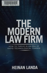 Front cover of The Modern law firm by Heinan Landa