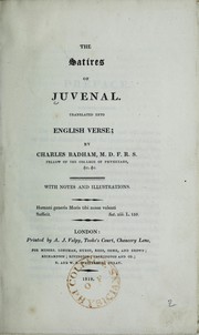 Front cover of The satires of Juvenal by Juvenal