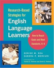 Front cover of Research-based strategies for English language learners by Denise M. Rea