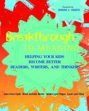 Cover of Breakthrough to meaning by Jean Anne Clyde