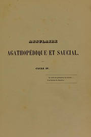 Front cover of Annulaire agathopédique et saucial by Ordre des Agathopèdes