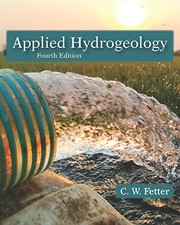 Cover of Applied Hydrogeology, Fourth Edition by C. W. Fetter