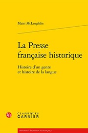Front cover of La Presse Francaise Historique by Mairi McLaughlin