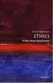 Cover of Ethics by Simon Blackburn