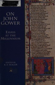Front cover of On John Gower by R. F. Yeager