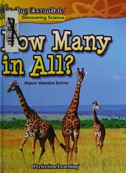Front cover of How many in all? by Allyson Valentine Schrier