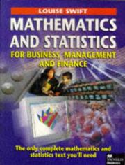 Front cover of Mathematics and Statistics for Business, Management and Finance by Louise Swift