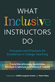 Cover of What Inclusive Instructors Do by Tracie Marcella Addy