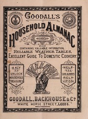 Front cover of Goodall's household almanac for 1883 by Goodall Backhouse & Co