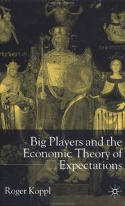 Front cover of Big Players and the Economic Theory of Expectations by Roger Koppl