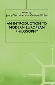 Front cover of An Introduction to modern European philosophy by Jenny Teichman