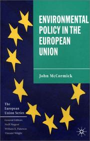 Front cover of Environmental Policy in the European Union by John McCormick