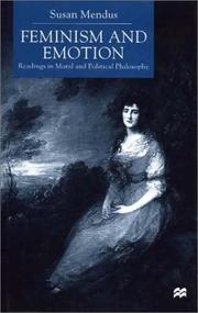 Cover of Feminism and Emotion by Susan Mendus