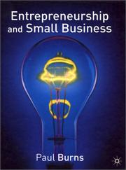 Front cover of Entrepreneurship and Small Business by Paul Burns