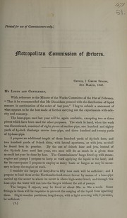 Front cover of Mr Donaldson's letter on the cost and distribution of manure by London (England). Metropolitan Commission of Sewers