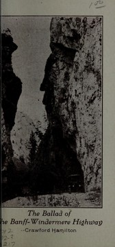 Front cover of The ballad of the Banff-Windermere Highway by Crawford Hamilton