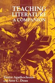 Front cover of Teaching literature by Tanya Agathocleous