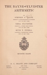 Cover of The Bayne-Sylvester arithmetic by Stephen F. Bayne