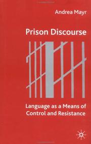 Cover of Prison discourse by Andrea Mayr