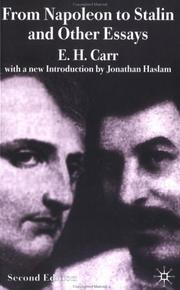 Front cover of From Napoleon to Stalin and other essays by Edward Hallet Carr