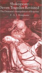 Cover of Shakespeare by Honigmann, E. A. J.