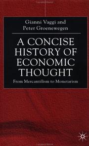 Cover of A concise history of economic thought by Gianni Vaggi
