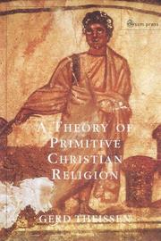 Front cover of A Theory of Primitive Christian Religion by Gerd Theissen