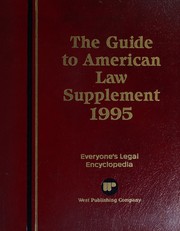 Front cover of The guide to American law by West Publishing Company