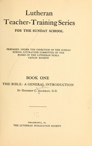 Cover of The Bible by Herbert Christian Alleman