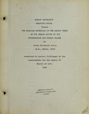 Front cover of The biblical materials in the lesson texts of the Beacon course of the intermediate and senior grades by Helen Elizabeth Price