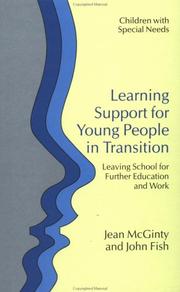 Front cover of Learning support for young people in transition by Jean McGinty