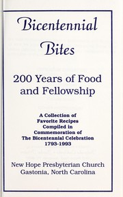 Front cover of Bicentennial bites by N.C.). Cookbook Committee New Hope Presbyterian Church (Gastonia