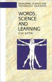 Cover of Words, science, and learning by C. R. Sutton