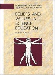 Front cover of Beliefs and values in science education by Poole, Michael