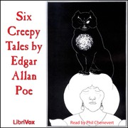 Front cover of Six Creepy Stories (Berenice / Black Cat / Cask of Amontillado / Masque of the Red Death / Raven / Tell-Tale Heart) by Edgar Allan Poe