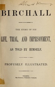 Cover of Birchall by Reginald Birchall