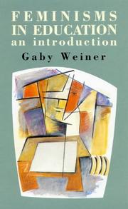 Front cover of Feminisms in education by Gaby Weiner