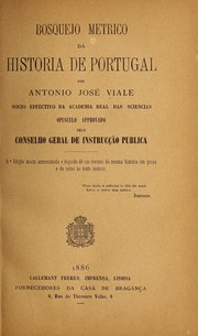 Cover of Bosquejo metrico da historia de Portugal by Antonio José Viale