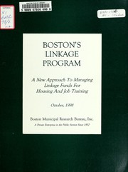 Cover of Boston's linkage program by Boston Municipal Research Bureau