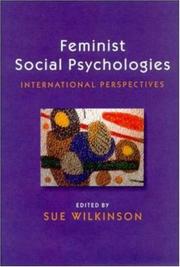 Front cover of Feminist Social Psychologies by Sue Wilkinson