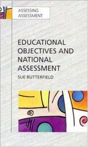 Front cover of Educational objectives and national assessment by Sue Butterfield
