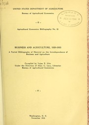 Front cover of Business and agriculture, 1920-1933 by Vajen H. Fischer